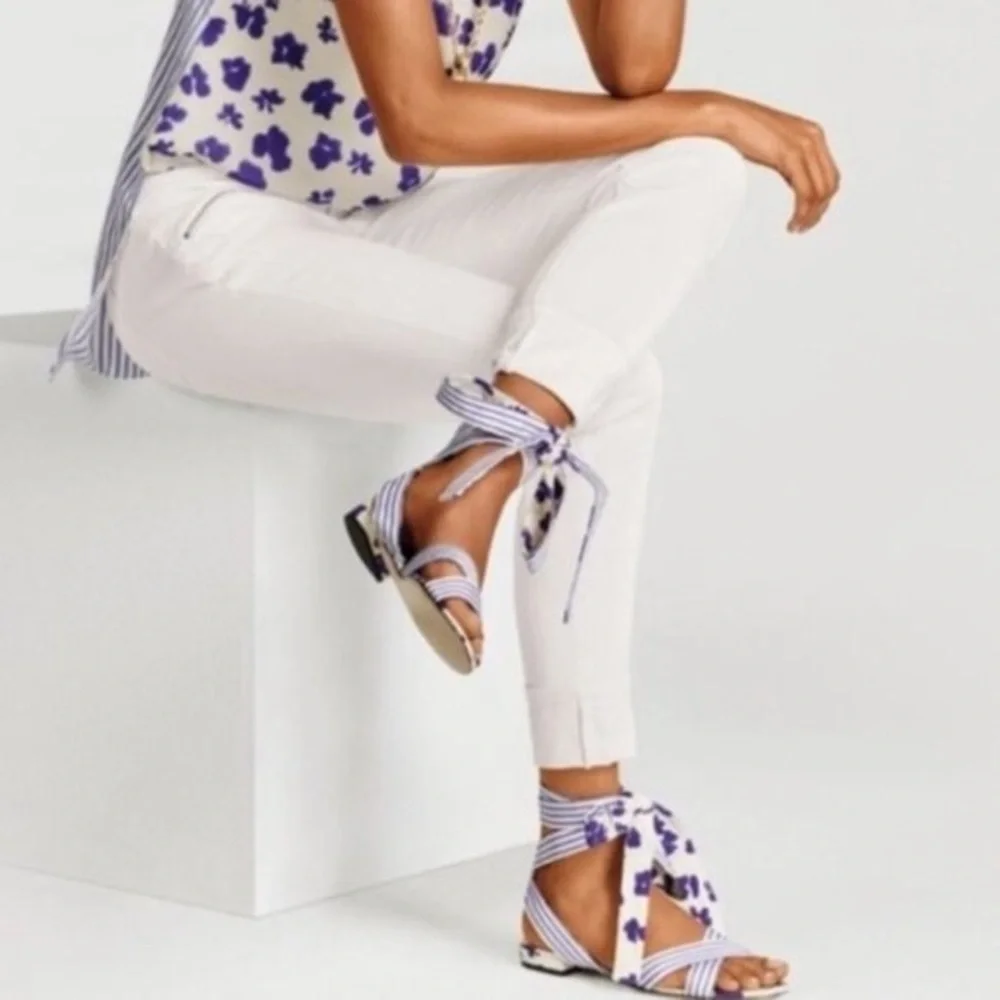 CABI Watercolor Tied Up Sandal, Size 10